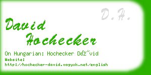 david hochecker business card